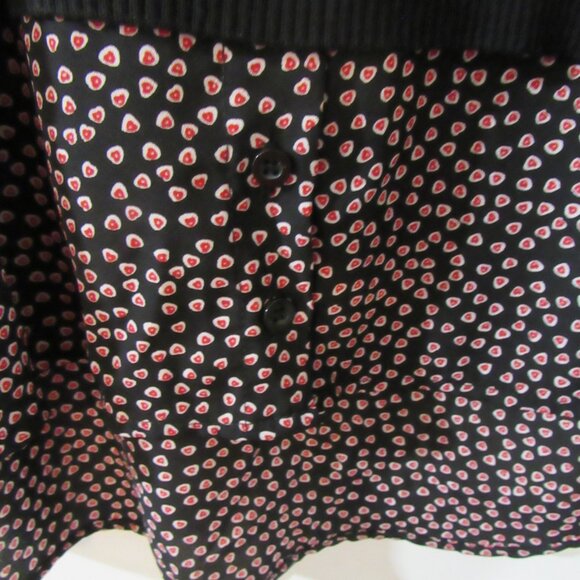 Layered Look Black Top - Size L - Picture 5 of 7